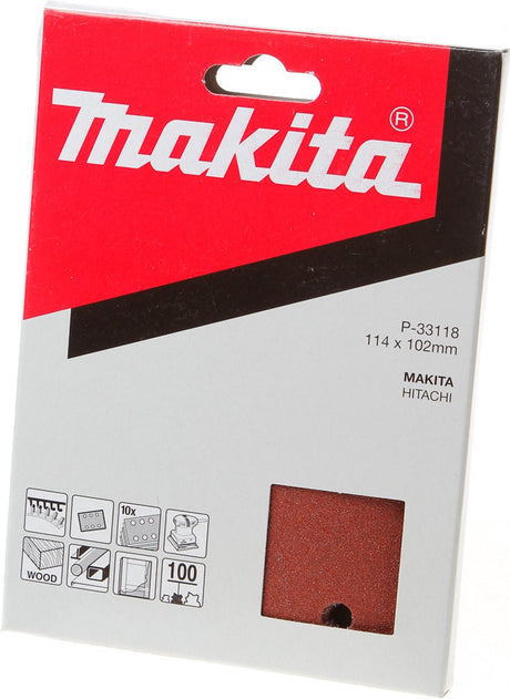 Makita schuurvel k100 114x102 red