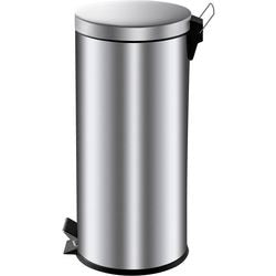 V-part - pedaalemmer 30 liter - stainless steel - rvs - prullenbak