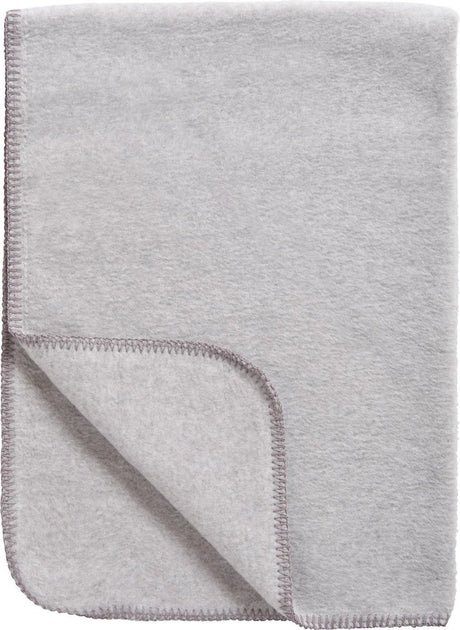 Meyco baby uni ledikant deken - geweven - grey melange - 100x150cm - 1.0 tog