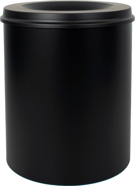 V-part - vlamdovende papierbak 80 ltr - steel - zwart