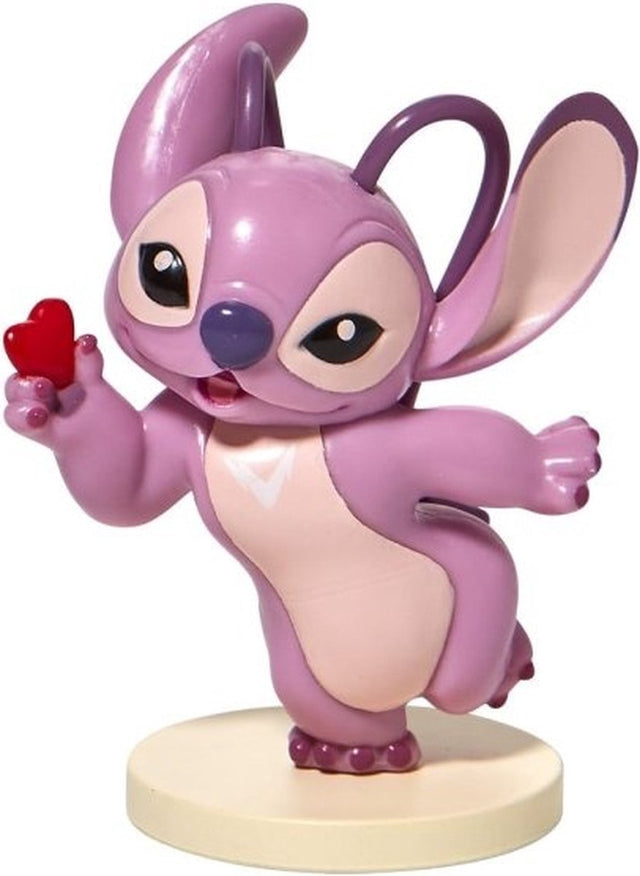 Enesco disney - stitch en angel - angel met hartje - - grand jesture studios