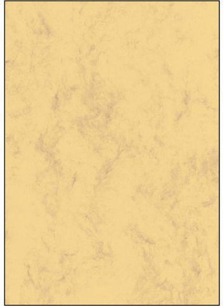Sigel designpapier a4 marmer zandbruin 200 grams 50 vel