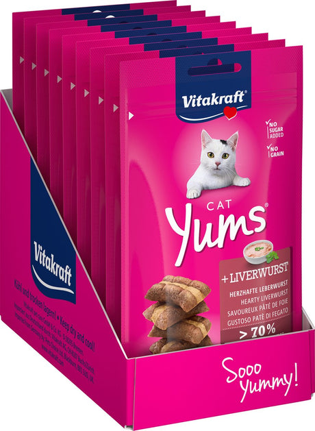 Vitakraft cat yums leverworst - 9x40 gram