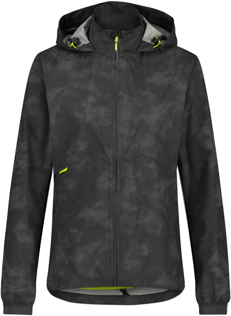 Agu commuter - regenjas - dames - waterdichte reflecterende jas - zwart - l - poray 10.000 - gerecycled polyester
