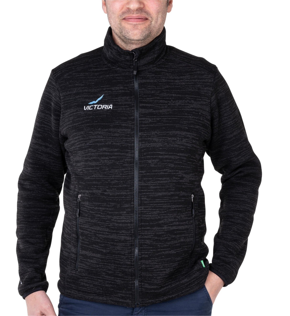 Vaude gebreide fleece jas victoria jacket victoria gents size 3xl dark grey