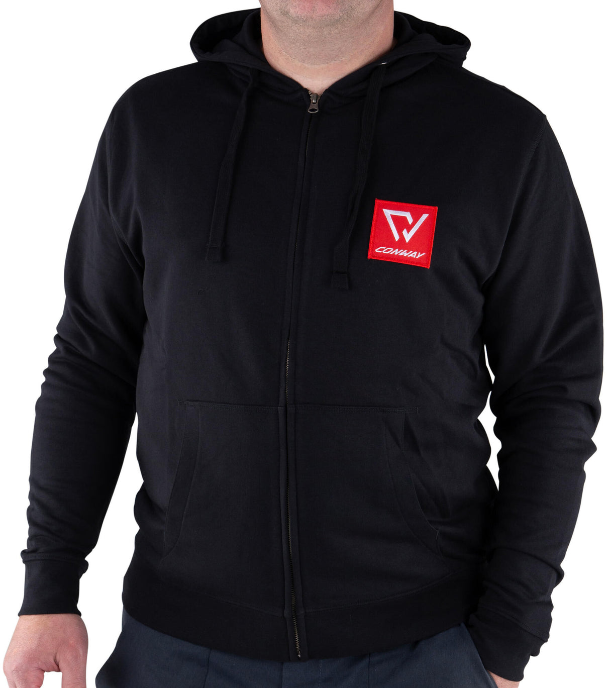 Conway sweater jas met een capuchon logo hoodie logo size s black