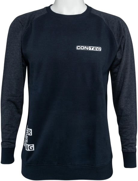 Contec sweatshirt never stop riding ct sweatshirt never stop riding size xl blue grey