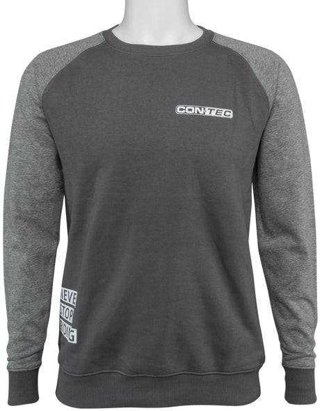 Contec sweatshirt never stop riding ct swaetshirt never stop riding size l black grey