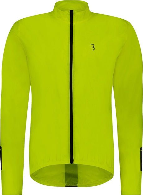 Bbb cycling fietsjack baseshield - windjack heren en dames - wielrennen mountainbiken - fietsjas: wind en waterbestendig - neon geel - maat xxl - bbw-148