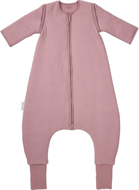 Meyco baby studio collection classic slaapoverall jumper - afritsbare mouwen - purple pink - 92cm - 2.5 tog