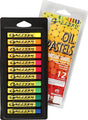 Creativ company gallery oliepastel, dikte 1 cm, neon kleuren, neon, 12 assorti