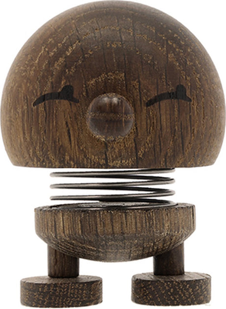 Hoptimist bimble beeldje - s - gerookt eikenhout - houten beeldjes decoratie voor woonkamer, kamer en kantoor - cadeau idee voor mannen, vrouwen en kinderen