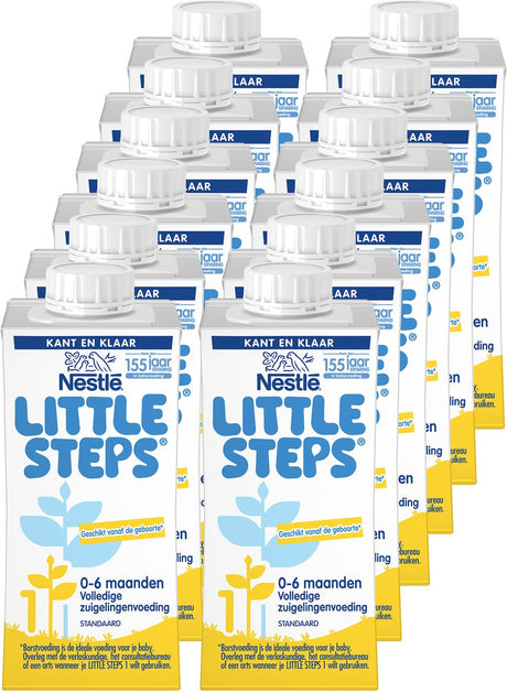 Little steps® nestlé little steps 1 - 0-6 maanden - volledige zuigelingenvoeding - kant en klaar - 12x200ml
