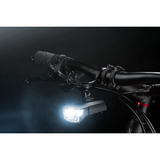 Trelock verlichtingsset lighthammer 80 usb set - 80 lux, zwart
