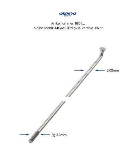 Buzaglo alpina spaak 14x300