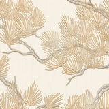 DUTCH WALLCOVERINGS DUTCH WALLCOVERINGS Behang Pine Tree crèmekleurig