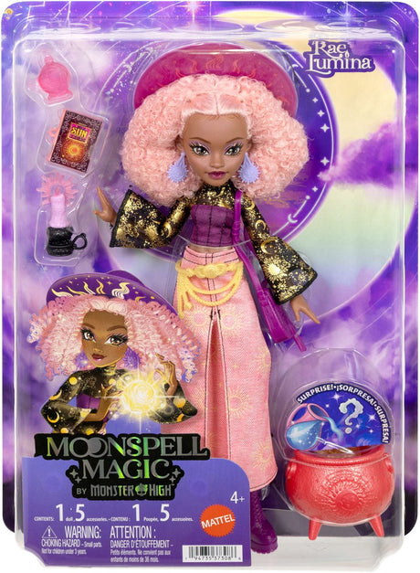 Monster high moonspell magic van - rae lumina modepop - sun witch met accessoires