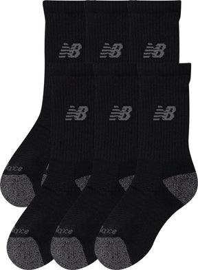 New balance active crew socks 3 pack unisex sportsokken - black