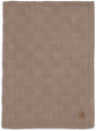 Jollein baby deken wieg - 75x100cm - box knit - milky coffee