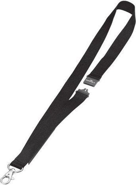 Durable textielkoord met veiligheidsslot 20 mm breed, zwart (pak 10 stuks)