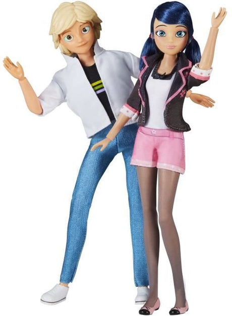 Bandai miraculous marinette adrien poppenset - 26 cm