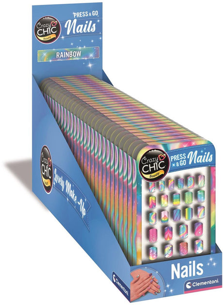Clementoni crazy chic press go nagels - regenboog