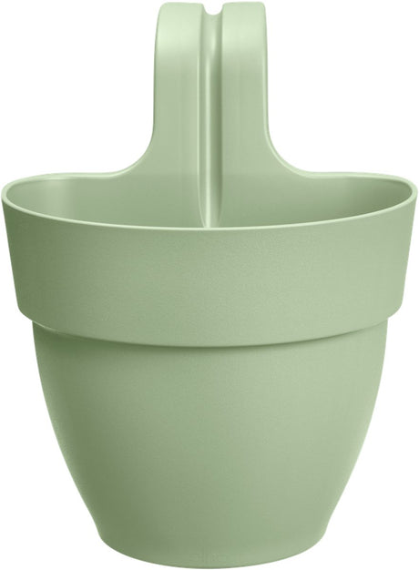 Elho vibia campana easy hanger s 21 - balkonbak met ophanghaken - 100% gerecycled plastic - ø 20.5 x h 26.5 cm - pistachegroen