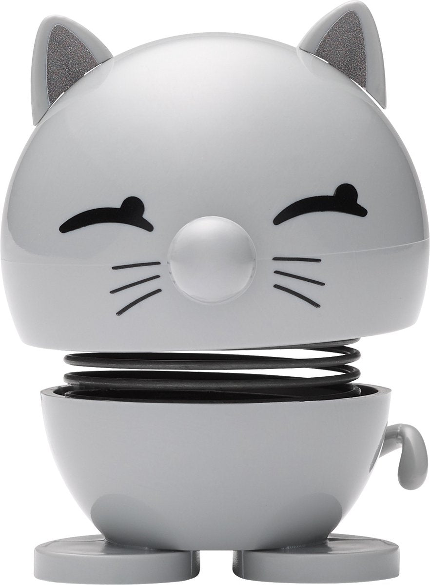 Hoptimist cat 5,5 x 5,9 x 7,3 cm lichtgrijs