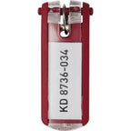 Sleutellabel durable rood 6 stuks