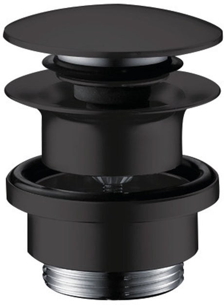 Hansgrohe afvoerplug - 1 1 4 klikwaste - voor wastafel- en bidetmengkranen - mat zwart