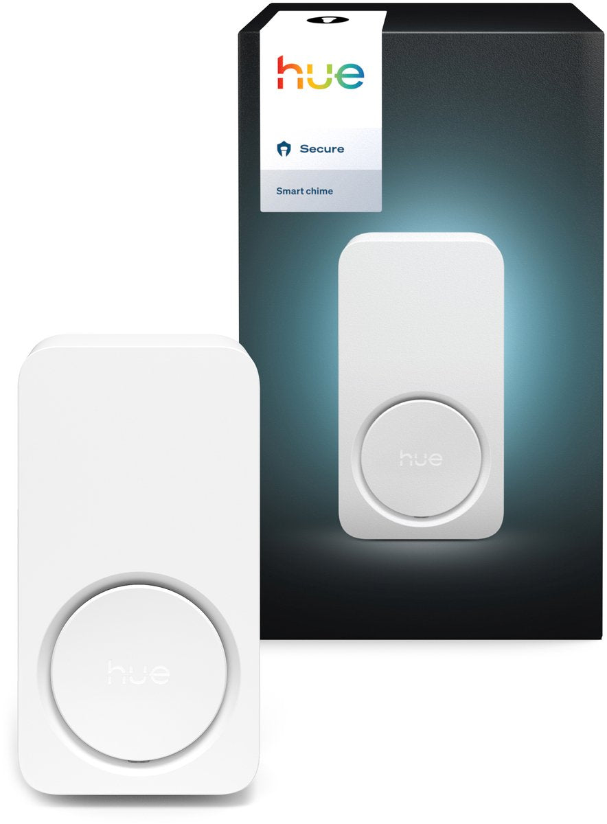 Hue secure smart chime plug-and-play activeer geluidsalarmen werkt met het ecosysteem