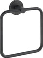 Wenko handdoekring bosio rvs zwart mat 16x18cm - handdoekhouder