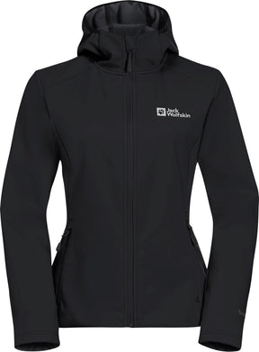 Jack wolfskin bornberg hoody w dames outdoorjas-black