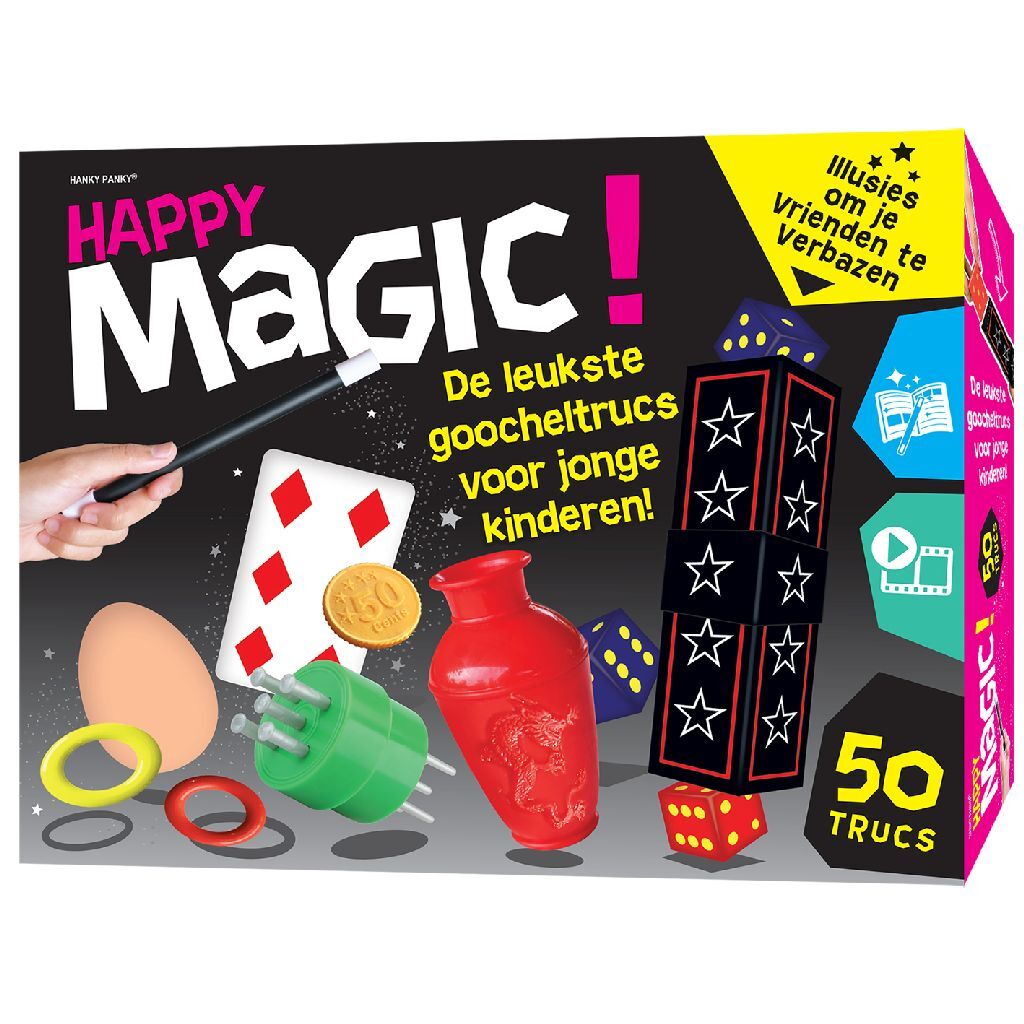 Giocattoli da panky Hanky ​​Happy Magic 50 Tricks