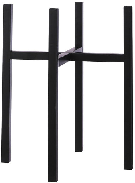 Mica decorations ascot plantenstandaard xl - l42 x b42 x h50 cm - metaal - zwart