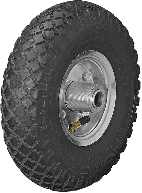 Proplus neuswielband 260 x 85 mm – voor aanhangwagen, boottrailer en paardentrailer – met metalen velg en luchtband – zwart