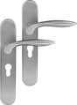 Differnz | groningen deurkruk | ovaal schild | cilinder 55 mm | mat chroom