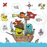 Papstar set a 20 servetten pirate crew 3-laags 33x33cm