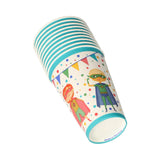 Papstar set a 10 drinkbekers superhero karton 0,2l ø7x9,7cm