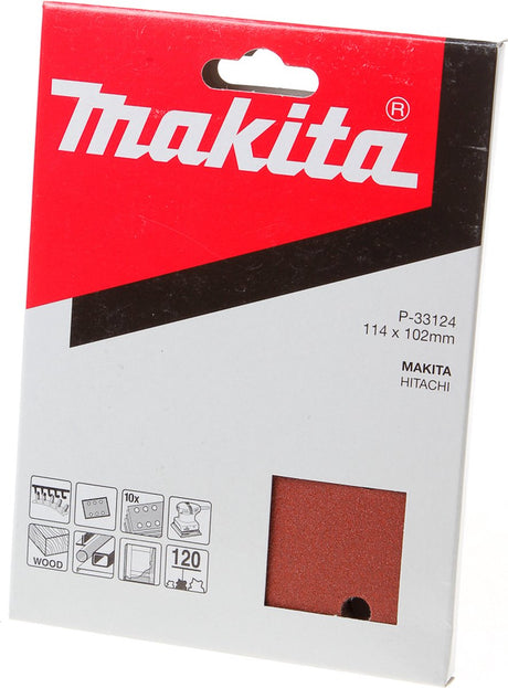 Makita vlak schuurvel red - 114 102mm (10st)