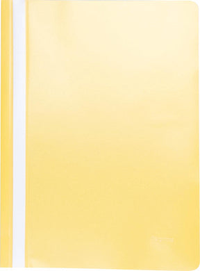 Pergamy snelhechtmap, ft a4, pp, pak van 25 stuks, geel