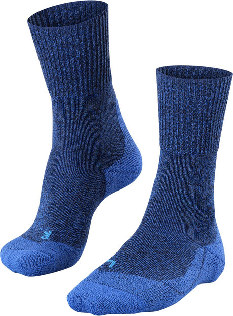 Falke tk1 wool anti-blaar dik wol functioneel materiaal wandelsokken heren blauw - maat 42-43 42 43