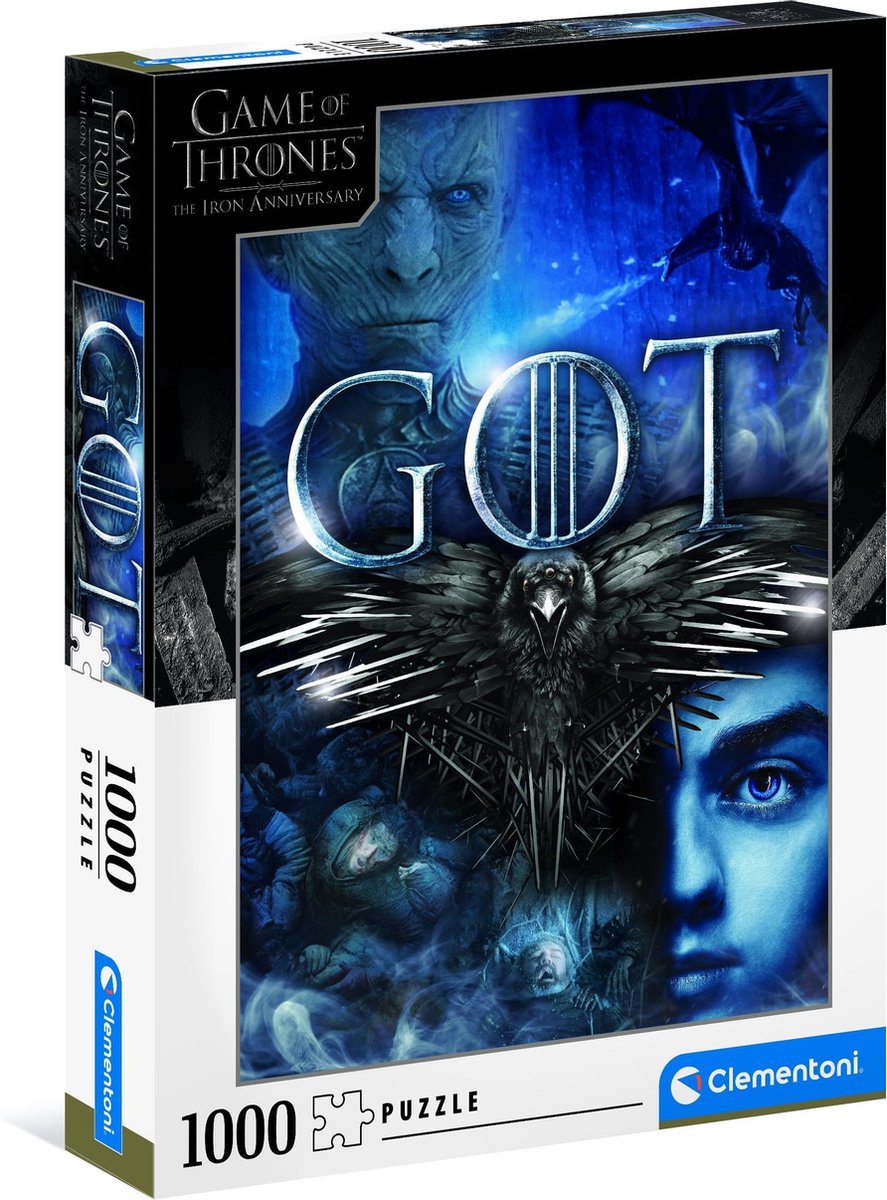 Clementoni puzzels voor volwassenen - game of thrones, puzzel 1000 stukjes, 10+ jaar - 39589