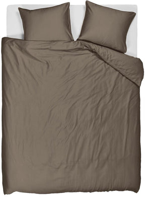 Beddinghouse change dekbedovertrek - effen - tweepersoons - 200x200 220 - taupe