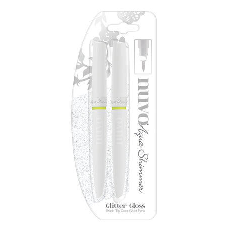 Nuvo by tonic studios nuvo • aqua shimmer glitter brush tip clear