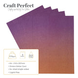 Craft perfect by tonic studios craft perfect • glitter card a4 250g ombre arabian nights 5pcs