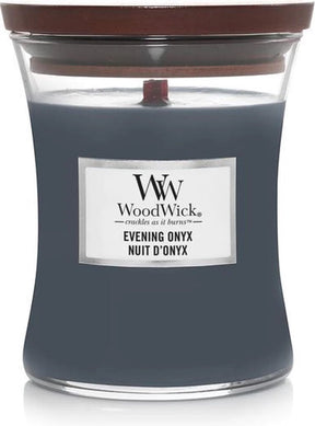 Woodwick medium candle - evening onyx