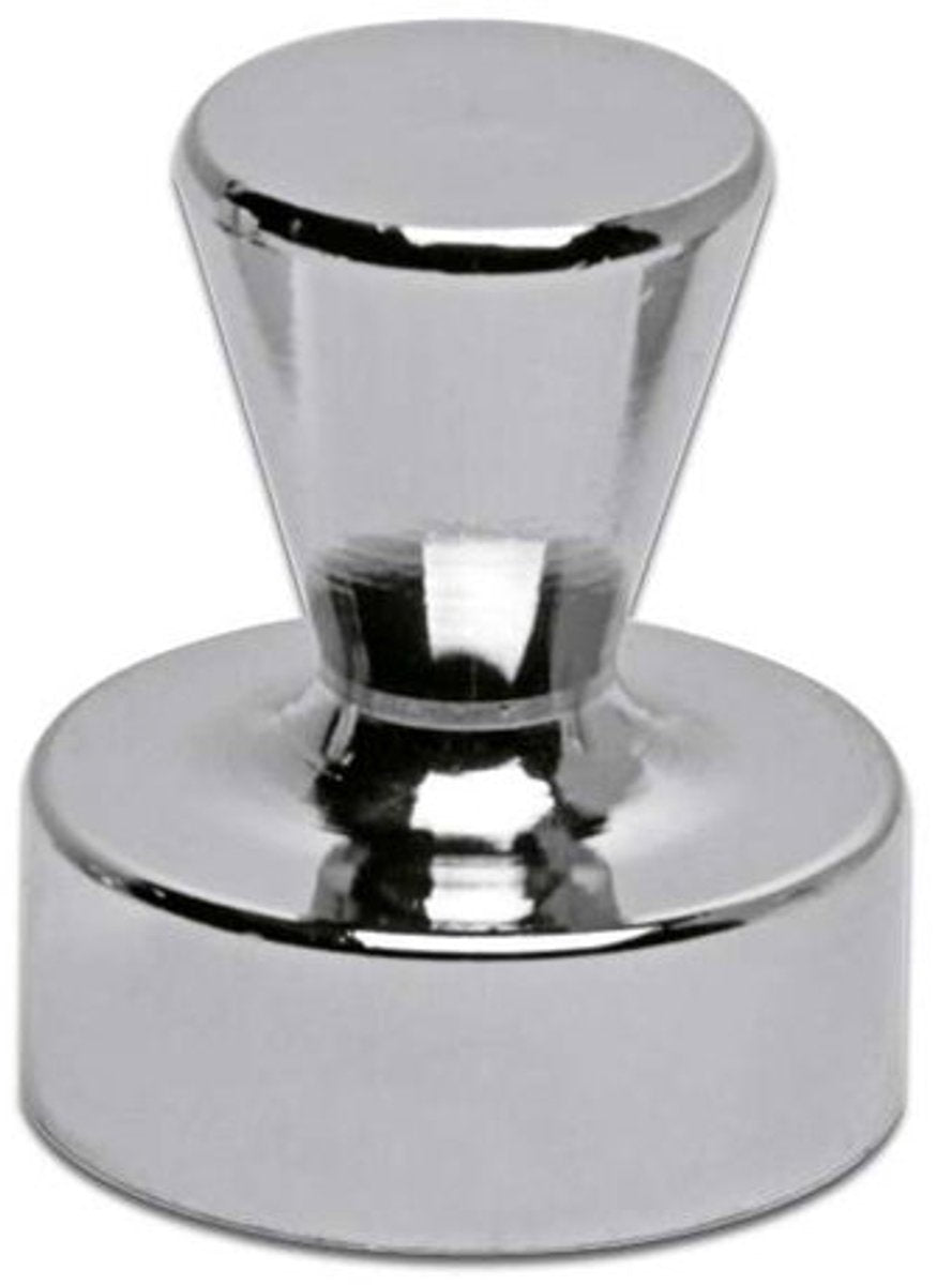 Maul magneet kegel 4 stuks 7 kg staal metaal neodymium ø 1.7 x 2 cm zilver zwart