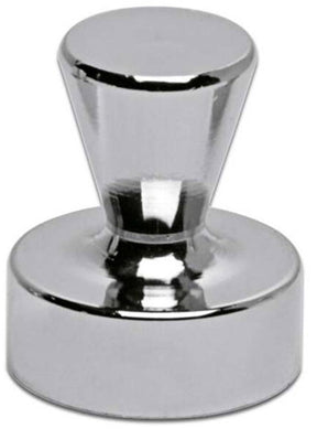 Maul magneet kegel 4 stuks 7 kg staal metaal neodymium ø 1.7 x 2 cm zilver zwart