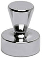 Maul magneet kegel 4 stuks 7 kg staal metaal neodymium ø 1.7 x 2 cm zilver zwart